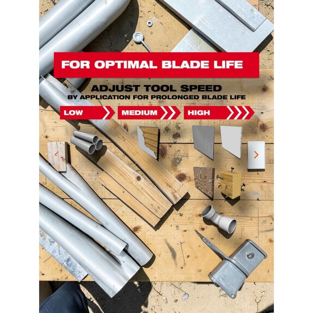 Milwaukee 49-25-1573 Oscillating Multi Tool Blades 3PK Extreme Materials Carbide - Picture 9 of 13